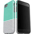 Teal and Grey Stripes iPhone SE (2nd & 3rd Gen) Pro Case