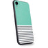 Teal and Grey Stripes iPhone XR Skin
