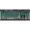 Teal and Grey Stripes K95 RGB PLATINUM Mechanical Gaming Keyboard Skin