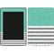 Teal and Grey Stripes Amazon Kindle Skin
