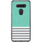 Teal and Grey Stripes LG K51/Q51 Clear Case