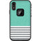 Teal and Grey Stripes LifeProof Fre iPhone Skin