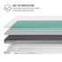 Teal and Grey Stripes MacBook Pro 16in (2021-25) Case plus Skin