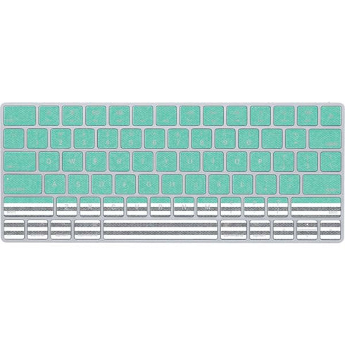 Teal and Grey Stripes Magic Keyboard Skin