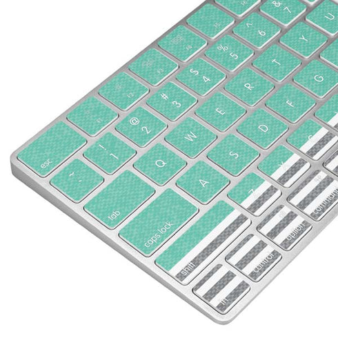 Teal and Grey Stripes Magic Keyboard Skin