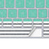 Teal and Grey Stripes Magic Keyboard Skin