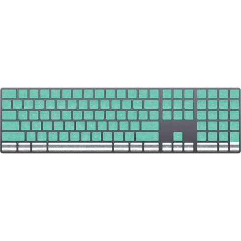 Teal and Grey Stripes Magic Keyboard with Numeric Keypad Skin