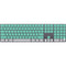 Teal and Grey Stripes Magic Keyboard with Numeric Keypad Skin