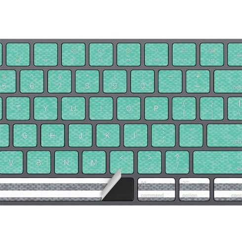 Teal and Grey Stripes Magic Keyboard with Numeric Keypad Skin