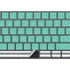 Teal and Grey Stripes Magic Keyboard with Numeric Keypad Skin
