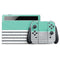 Teal and Grey Stripes Nintendo Switch OLED (2021) Skin