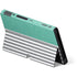 Teal and Grey Stripes Nintendo Switch OLED (2021) Skin
