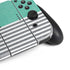 Teal and Grey Stripes Nintendo Switch OLED (2021) Skin