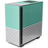 Teal and Grey Stripes NZXT H510 Compact ATX Mid-Tower Case Skin
