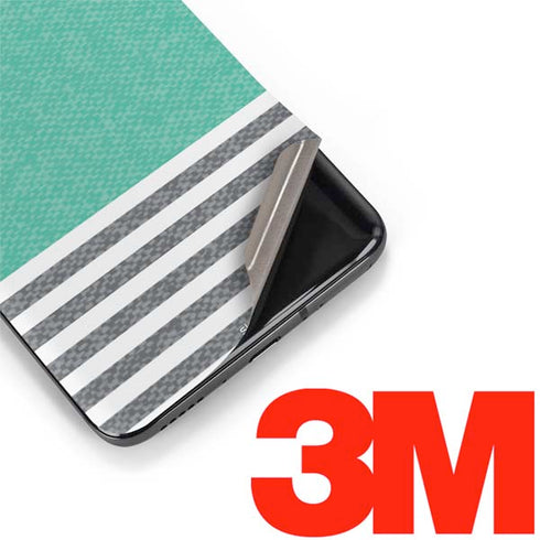 Teal and Grey Stripes OnePlus 7 Pro Skin