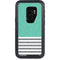 Teal and Grey Stripes Otterbox Defender Galaxy Skin