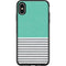 Teal and Grey Stripes Otterbox Symmetry iPhone Skin
