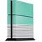 Teal and Grey Stripes PS4 Console Skin