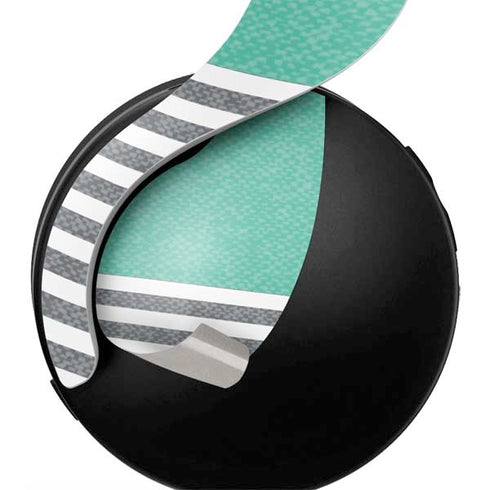 Teal and Grey Stripes PULSE 3D Wireless Headset for PS5 Skin