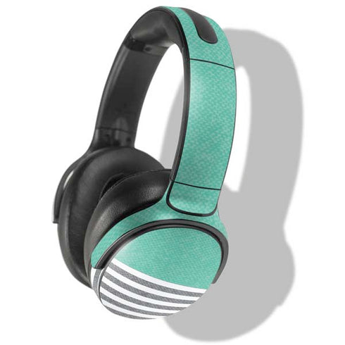 Teal and Grey Stripes Skullcandy Venue Skin