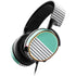 Teal and Grey Stripes SteelSeries Arctis 5 Skin