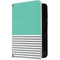 Teal and Grey Stripes Surface Duo Skin