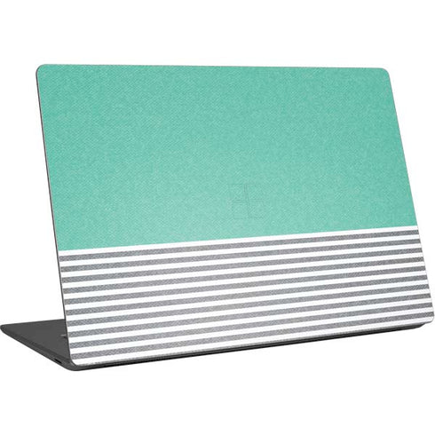 Teal and Grey Stripes Surface Laptop 4 15in Skin