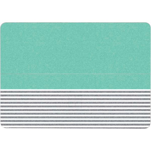 Teal and Grey Stripes Surface Laptop Studio Skin