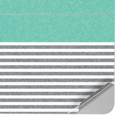 Teal and Grey Stripes Surface Laptop Studio Skin