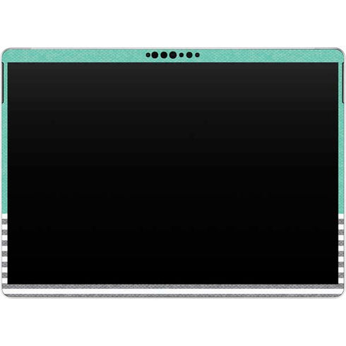 Teal and Grey Stripes Surface Pro 8 Skin