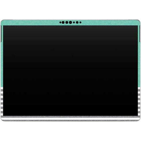 Teal and Grey Stripes Surface Pro 9 Skin