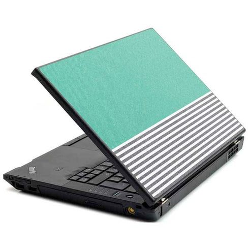 Teal and Grey Stripes T440s Skin