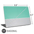 Teal and Grey Stripes Universal Laptop 11in (8.8 x 6.2in) Skin