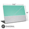 Teal and Grey Stripes Universal Laptop 17in (13.8 x 10in) Skin