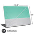 Teal and Grey Stripes Universal Laptop 17in (13.8 x 10in) Skin
