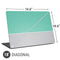 Teal and Grey Stripes Universal Laptop 18in (14.6 x 10.6in) Skin