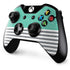 Teal and Grey Stripes Xbox One Controller Skin