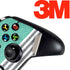 Teal and Grey Stripes Xbox One Controller Skin
