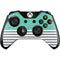 Teal and Grey Stripes Xbox One Controller Skin