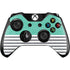 Teal and Grey Stripes Xbox One Controller Skin