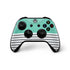 Teal and Grey Stripes Xbox One X Controller Skin