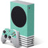Teal and Grey Stripes Xbox Series S Bundle Skin