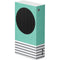 Teal and Grey Stripes Xbox Series S Console Skin
