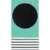 Teal and Grey Stripes Xbox Series S Console Skin