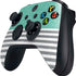 Teal and Grey Stripes Xbox Series X Controller Skin