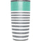 Teal and Grey Stripes Yeti 20oz Tumbler Skin