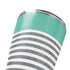 Teal and Grey Stripes Yeti 20oz Tumbler Skin