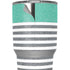 Teal and Grey Stripes Yeti 20oz Tumbler Skin