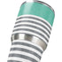 Teal and Grey Stripes Yeti 30oz Rambler Tumbler Skin