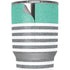 Teal and Grey Stripes Yeti 30oz Rambler Tumbler Skin